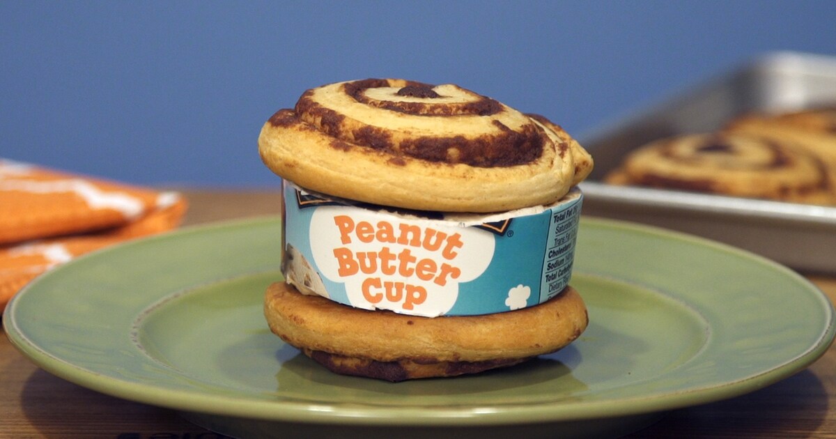 Cinnamon Roll Ice Cream Sandwiches Ben & Jerry’s